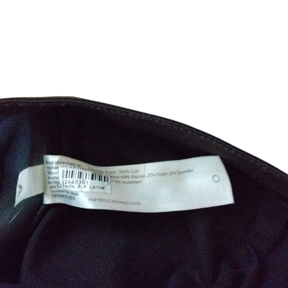 Eileen Fisher Leather Front Leggings Women's Size Small - Picture 7 of 8